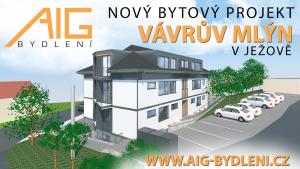Nový bytový projekt Vávrův mlýn